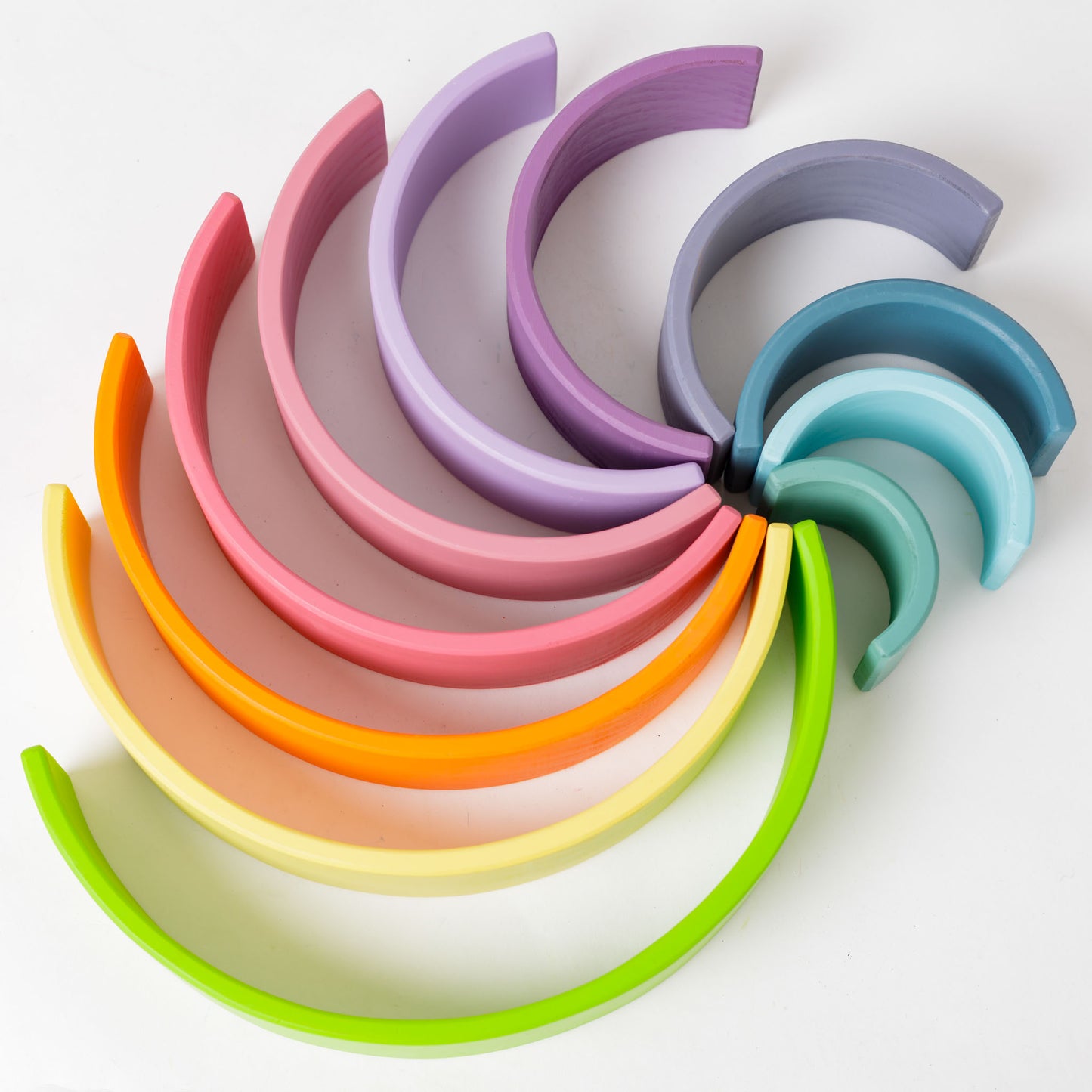 Stor stable-regnbue - pastellfarger